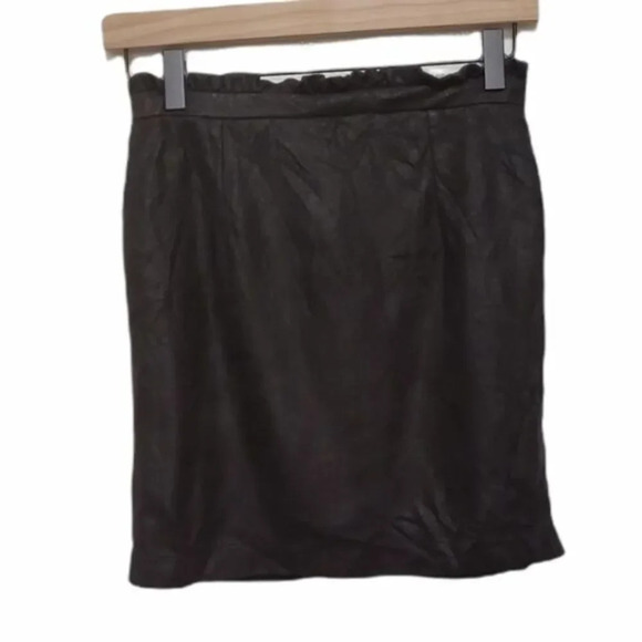 Coco + Jaimeson Mini Skirt Size Small Black Suede - Picture 4 of 9